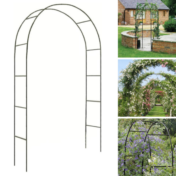 ARCO DECORATIVO per FIORI e PIANTE RAMPICANTI 137x38x200 cm.