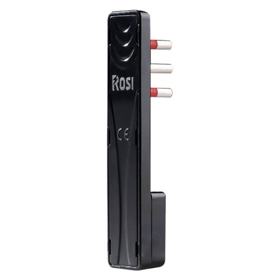 ROSI RS98119 Spina Volante Emilia  Ultra Piatta Spessore 6mm  2P-T 16A 250V nera