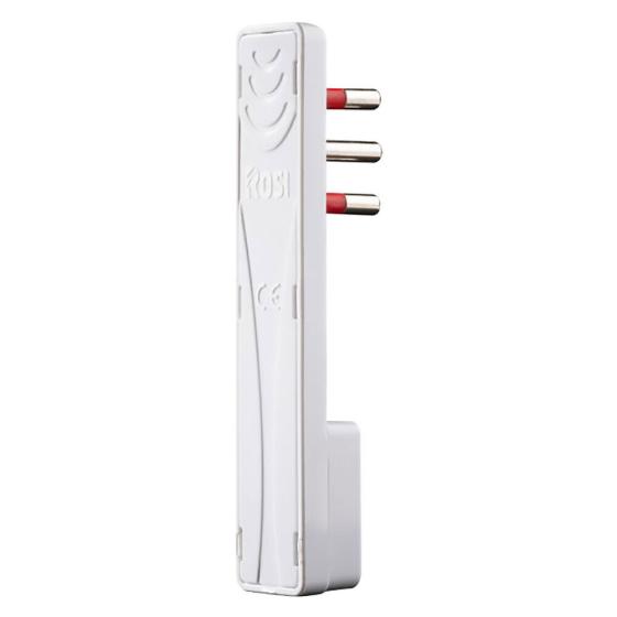 ROSI RS98119 Spina Volante Emilia Ultra Piatta Spessore 6mm 2P-T 16A 250V bianca
