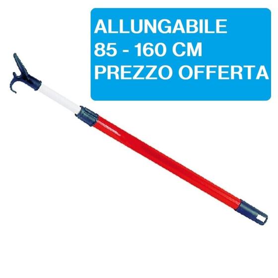 MANICO BASTONE APPENDIABITI ASTA PER ABITI VESTITI ALLUNGABILE ESTENSIBILE 80-15