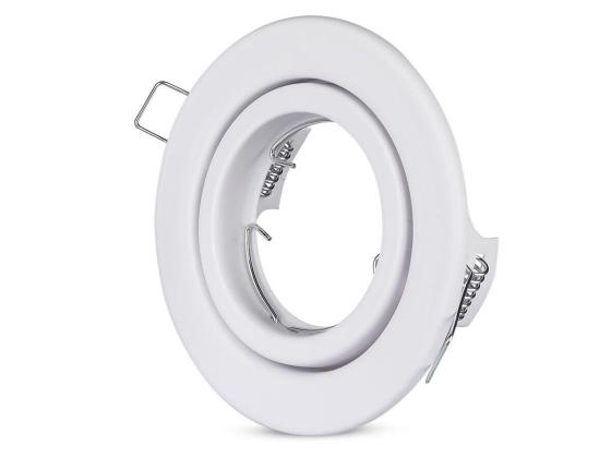 ADATTATORE PER FARETTI GU10 ROTONDO REGOLABILE BIANCO