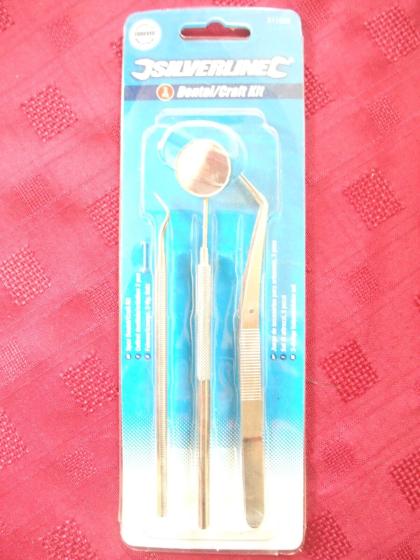 SET DI ATTREZZI ARTIGIANI/DENTALE, 3 PEZZI