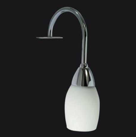 APPLIQUE DA BAGNO E14 VETRO PER SPECCHI CON CORNICE STAFFA 2 FORI E14