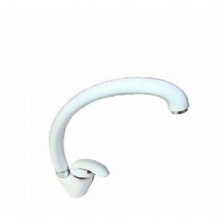 MISCELATORE MONOCOMANDO CILVANI MIX LAVELLO BIANCO CLASSIC CUCINA COMPLETO