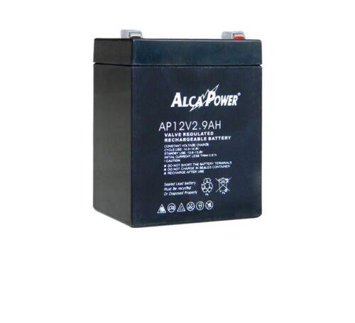 BATTERIA AL PIOMBO ricaricabile 12V 2,9 Ah ALCAPOWER verticale 80x99x56 mm