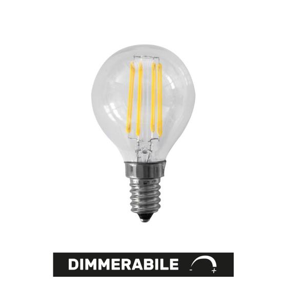 Alca Power lampada mini sfera dimmerabile a led da 6W 550LM 4000K E14 AP45N-DIM