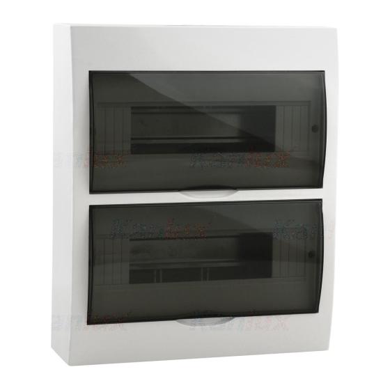 centralino da parete barra din con portello IP40 grigio CE 24 kan 03835