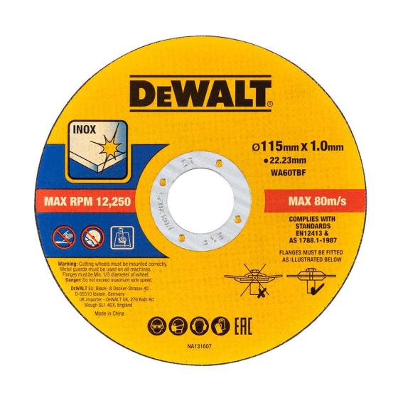 disco Dewalt DT20599-QZ 115mm x 1mm High
