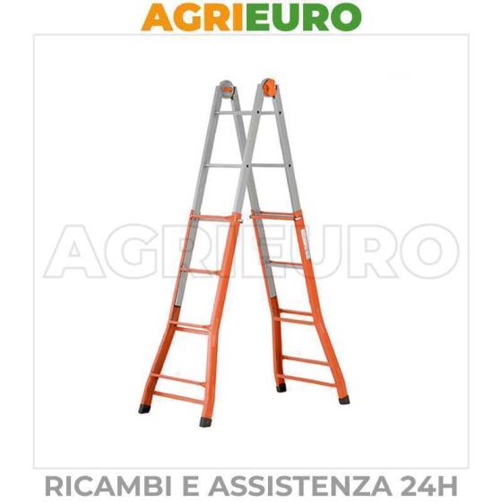 Scala in acciaio telescopica GIERRE Peppina A0040, 4 4 gradini, trasformabile
