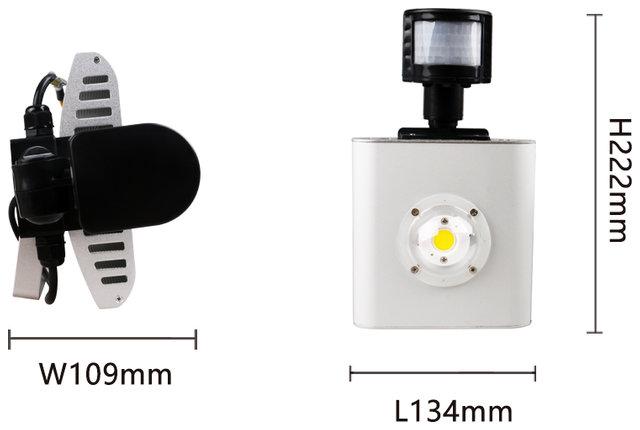 Lampada 30w LED con sensore di movimento e crepuscolare  impermeabile