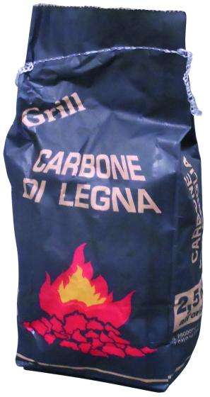 Carbone di legna argentino sacco da kg. 2,5