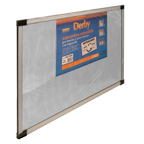 Telai zanzariera Dasko estendibile 70-132 x h 50 cm telaio in alluminio laccato