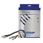 CAVO AUDIO STEREO 2X RCA MASCHIO - 2X RCA MASCHIO GRIGIO SCURO