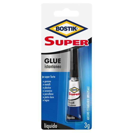 ADESIVO COLLA  ISTANTANEO 'SUPER GLUE' Plastica Metallo Vetro Forte