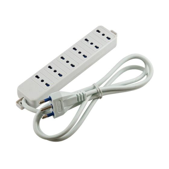 MULTIPRESA A 6 USCITE CAVO 3G1 DA 1,2 METRI BIANCO MASTER LIVING