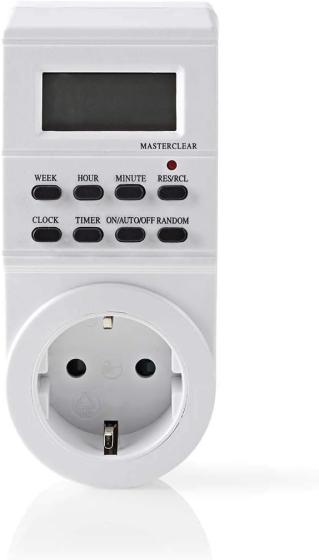 Presa Elettrica Temporizzata 230V Spina Schuko Timer Digitale