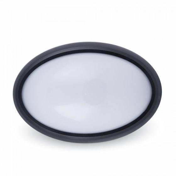 PLAFONIERA LED CIRCOLARE 8W NERA IMPERMEABILE V-TAC VT8014 CALDA FREDDA NATURAL