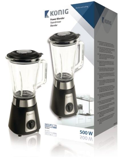 Frullatore miscelatore elettrico da 500 W con accessori