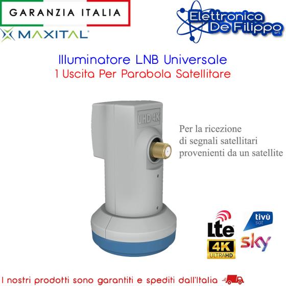 LNB Universale Singolo Con Schermatura LTE Per Parabola SKY Tivusat