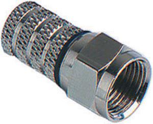CONNETTORE A VITE TIPO F PER CAVO SAT TV 5,00MM