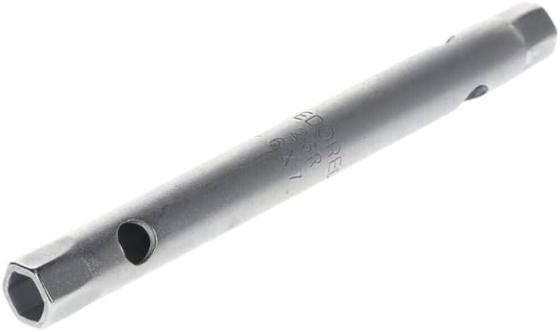 CHIAVE A TUBO DOPPIA ESAGONALE 6X7 UGELLI PIANO COTTURA METANO GAS 6MB ACCIAIO