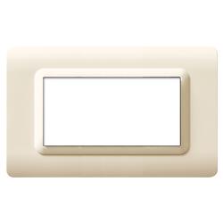 AVE Placca tecnopolimero, S44 colore sabbia - 4 Mod.