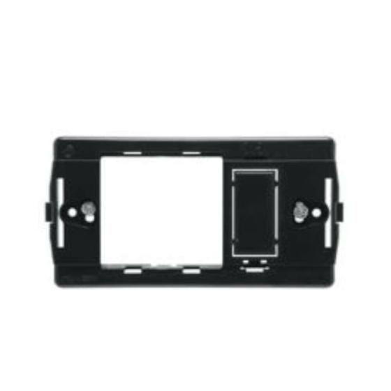 SUPPORTO IN PLASTICA PER PRESA SCHUKO - 1 POSTO ATTACCO MAGIC UNIVERSALE