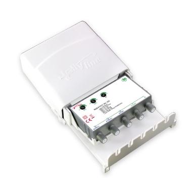 Amplificatore nsr4 transistor 3 ingressi regolabili 2 uscite attacco f filtro 5g