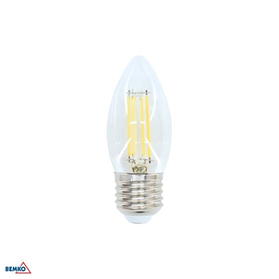 LAMPADA A FILAMENTO LED 230V E27 C35 6W 750LM 4000K 320ST
