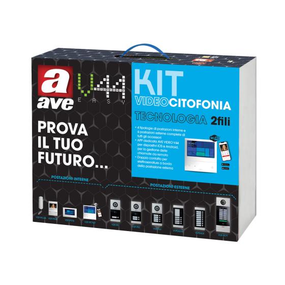 KIT 2 FILI BIFAMILIARE CON MONITOR LCD 4,3