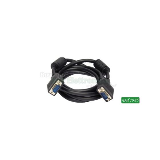 Cavo VGA 2 mt m/m schermato