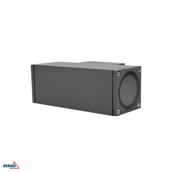 LED LAMPADA DA FACCIATA VALIT 2xGU10 IP65 160X60X88 LAMPADA DA PARETE GRAFITE