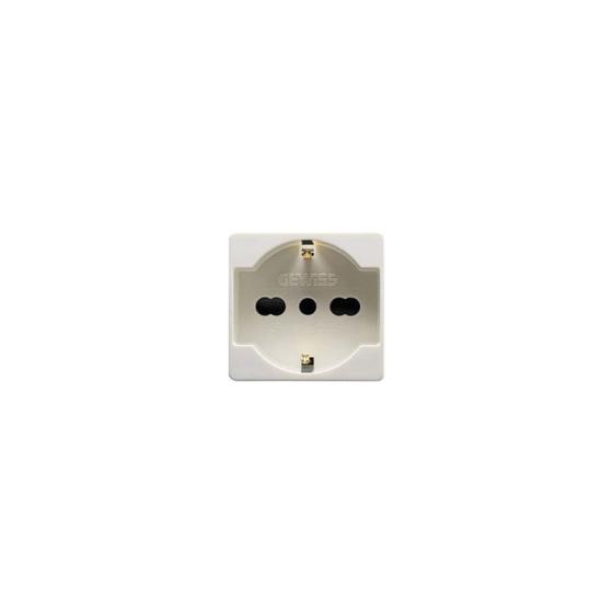 PRESA GEWISS SYSTEM BIPRESA SCHUKO BIANCO 20246