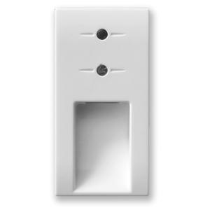 Segnagradino con led bianco, Domus S44, colore RAL 9010, multitensione12/230V