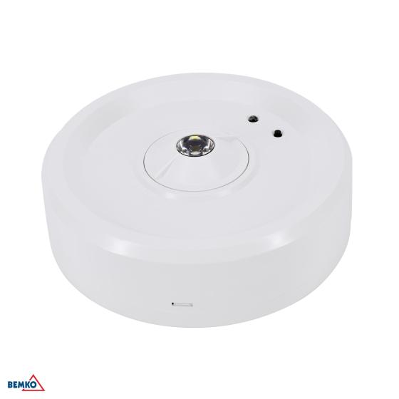 APPARECCHIO DI EMERGENZA SCALER TONDO 3W OTTICA FOCALIZZATA IP40  3H CNBOP