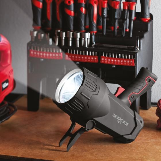 Faro led portatile 10w con batteria ricaricabile 4000mah 1300lm RX8045L
