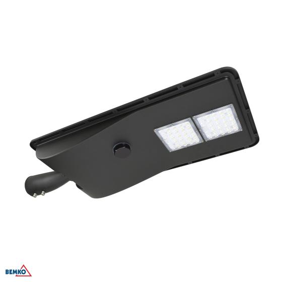 LAMPIONE SOLARE A LED SOLER 40W 4000K 6000LM IP66 GRIGIO SCURO