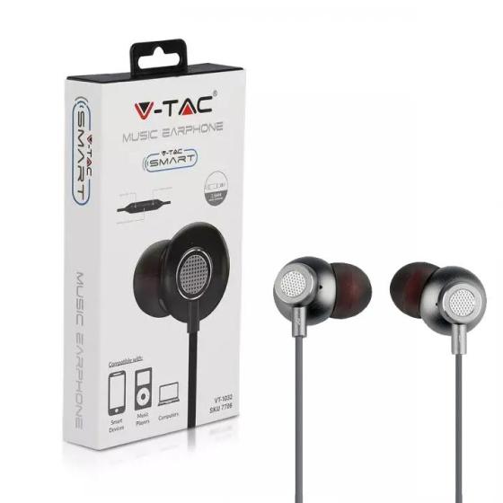 CUFFIE STEREO CON MICROFONO JACK 3,5MM GRIGIA