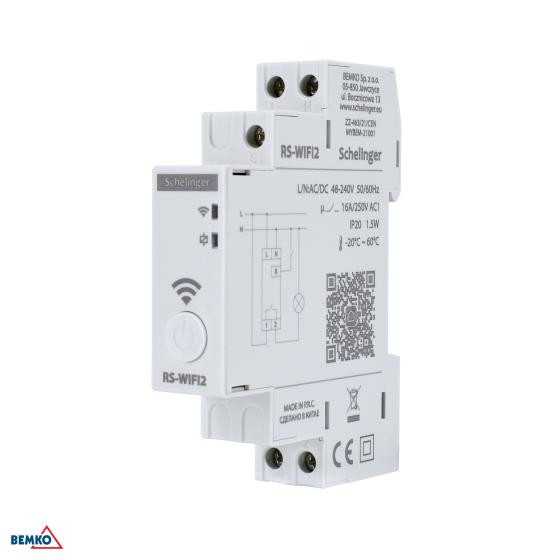TIMER WIFI ASTRONOMICO MONOCANALE 48-240 V AC/DC/T2DE