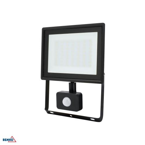 FARETTO LED SMD KASTEL 50W 4000K 4280LM IP65 NERO NERO PIR