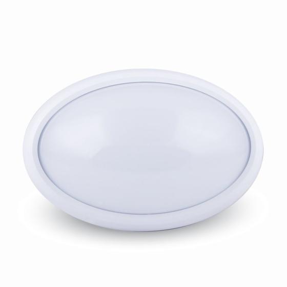 PLAFONIERA LED OVALE CORPO BIANCO BIANCO IP66 6000K  8W