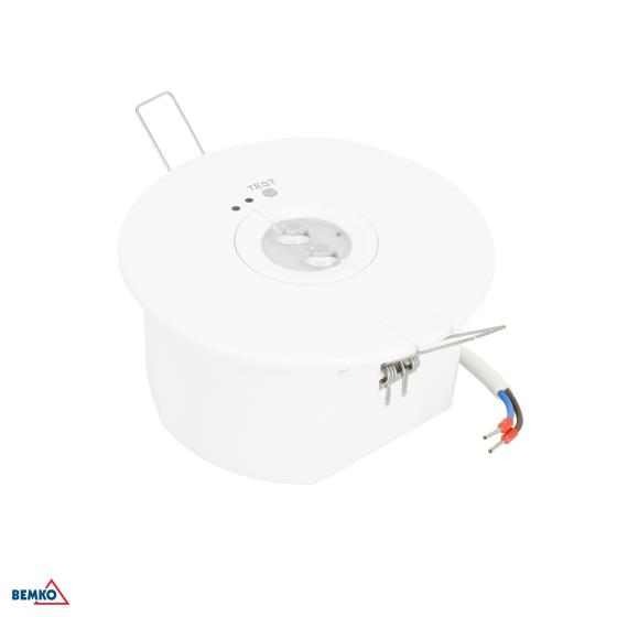 LAMPADA  DI EMERGENZA ROTONDE 3.5W IP65 KIT LENTE AUTOTEST 2H