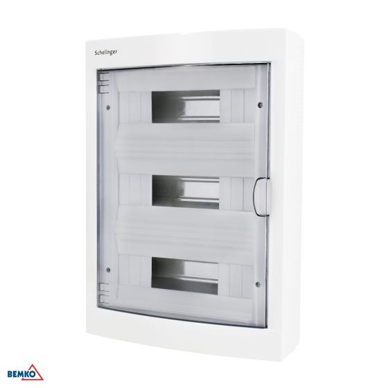 QUADRO DI DISTRIBUZIONE  MONTAGGIO PARETE IP40 TERMINALI 36N 3x12P PORTA SINGOLA