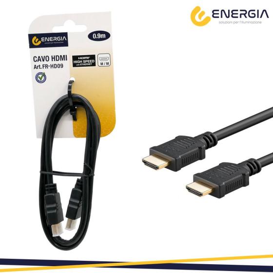 Cavo hdmi 0,9mt type a/type a 4k