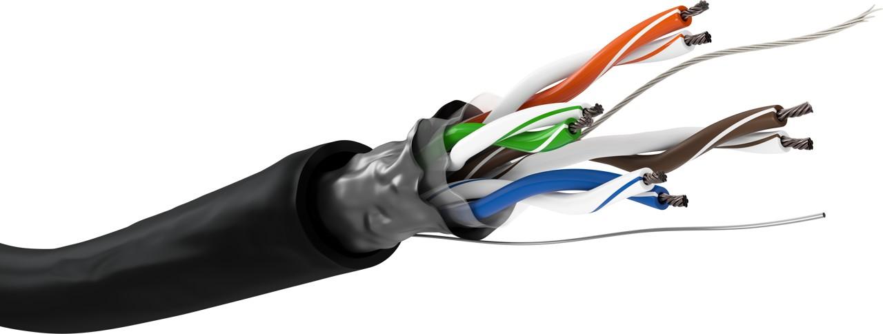 CAT 5E CAVO DI RETE PER ESTERNI, F/UTP