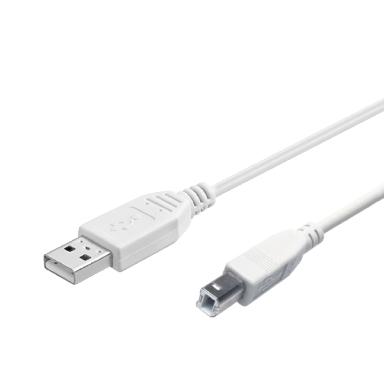 Cavo usb 2.0 spina a / spina b 1m - bianco