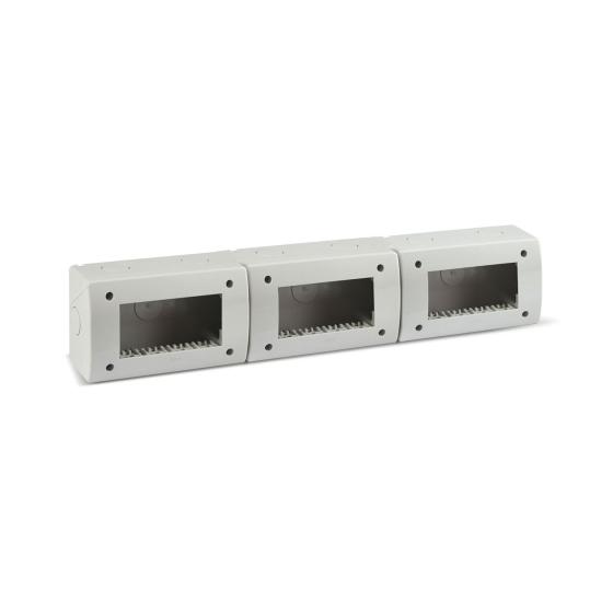 Contenitore autoportante IP40, S44 colore RAL 7035 per minicanali 44q12
