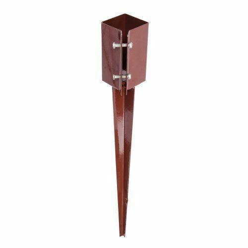SUPPORTO STAFFA DI FISSAGGIO PER PALI CON BULLONI AUTOBLOCCANTI 75x75x750 mm