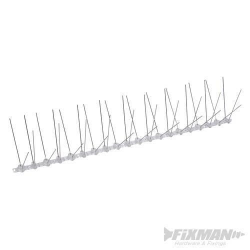 DISSUASORI PER VOLATILI  INOX LUNGO 50 cm  SPILLI COLOMBI PLURISPILLO