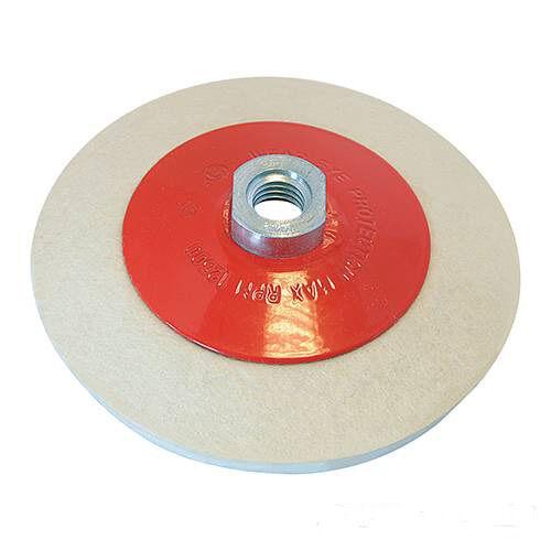 Ruota in feltro conica x lucidatura feltro lucidatura  115mm accessori fai da te